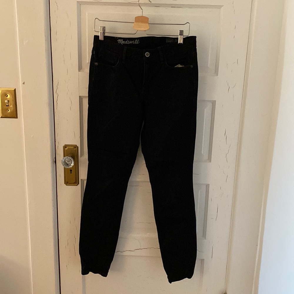 madewell high riser in black